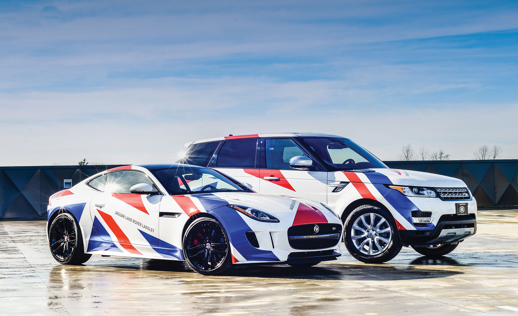 Jaguar Land Rover Union flag livery